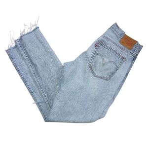 Levi's Premium 501 Straight Leg Rhinestone Embellished Button Fly Jeans Size 28
